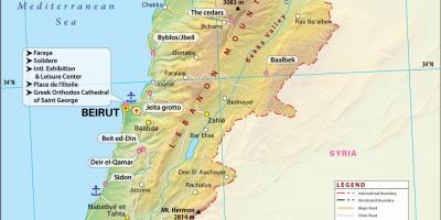नक्शे के प्राचीन लेबनान