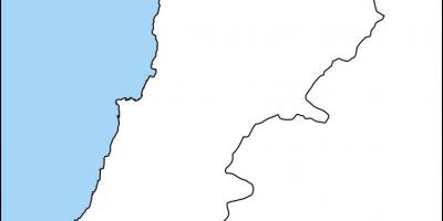के रिक्त मानचित्र लेबनान